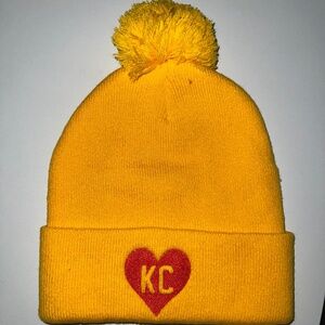 Kansas City Chiefs “KC” Pom Beanie